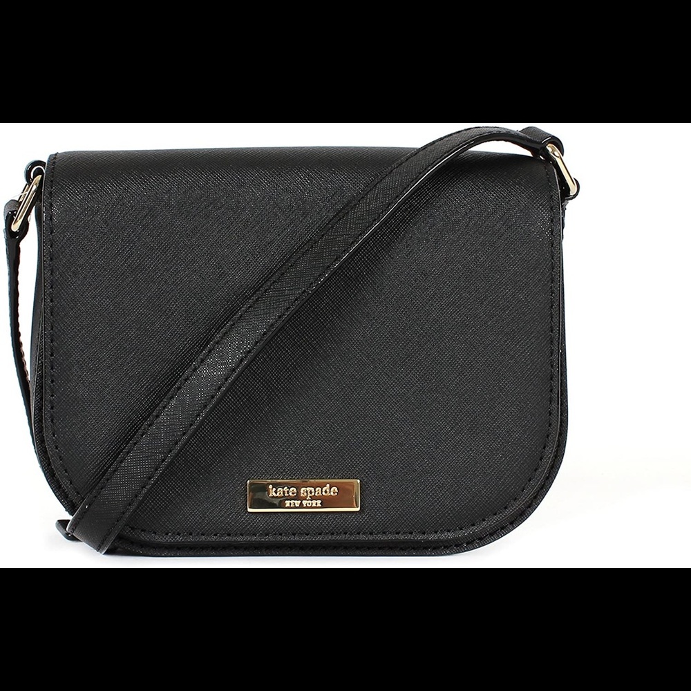 Laurel Way Carsen Leather Cross-body Bag (Black)